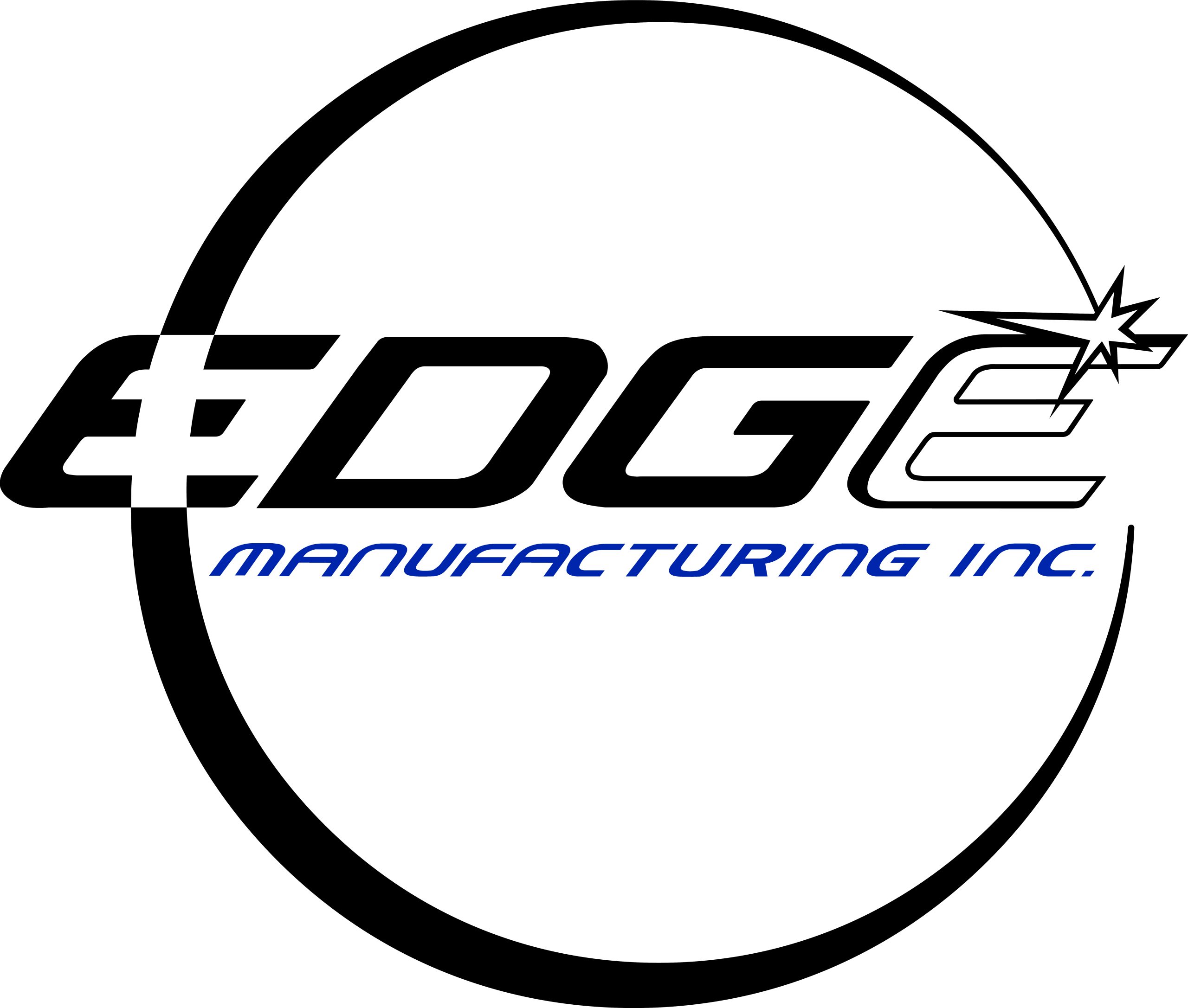 Edge logo Blue and Black on white